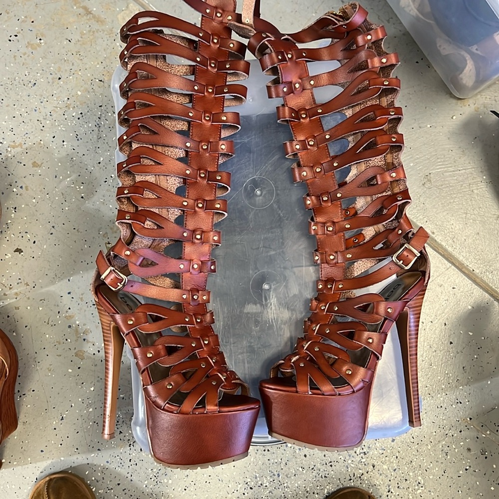 Bebe Gladiator Heels